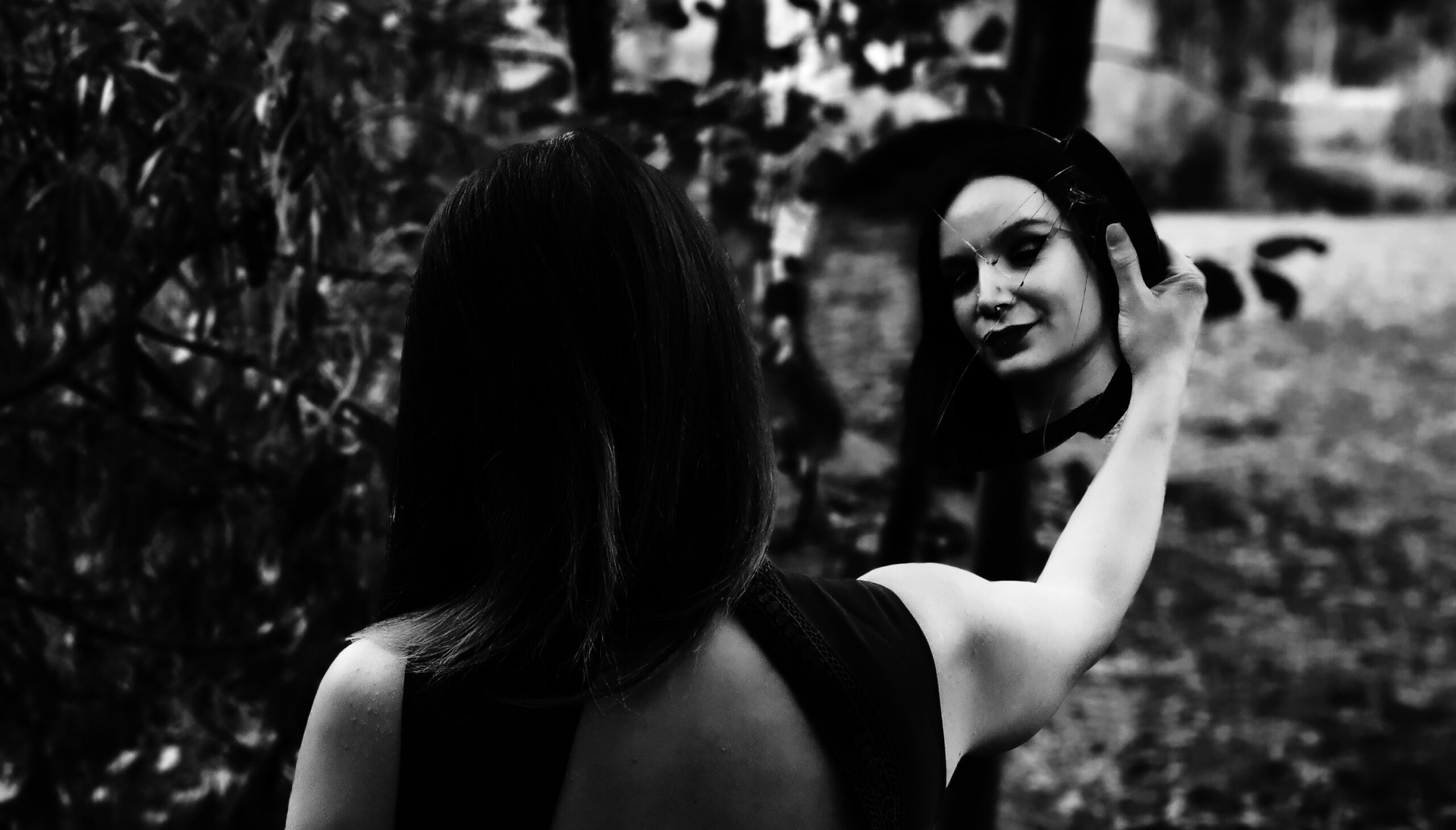 Broken mirror girl by BastArt photography
